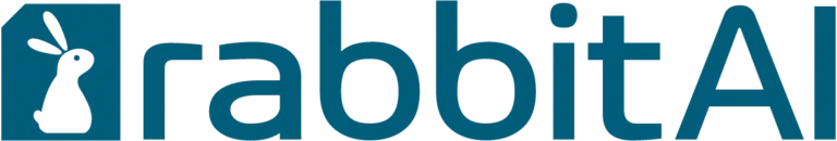 "rabbitAI company logo with a stylized rabbit icon"