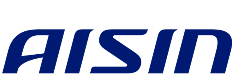 AISIN company logo in blue