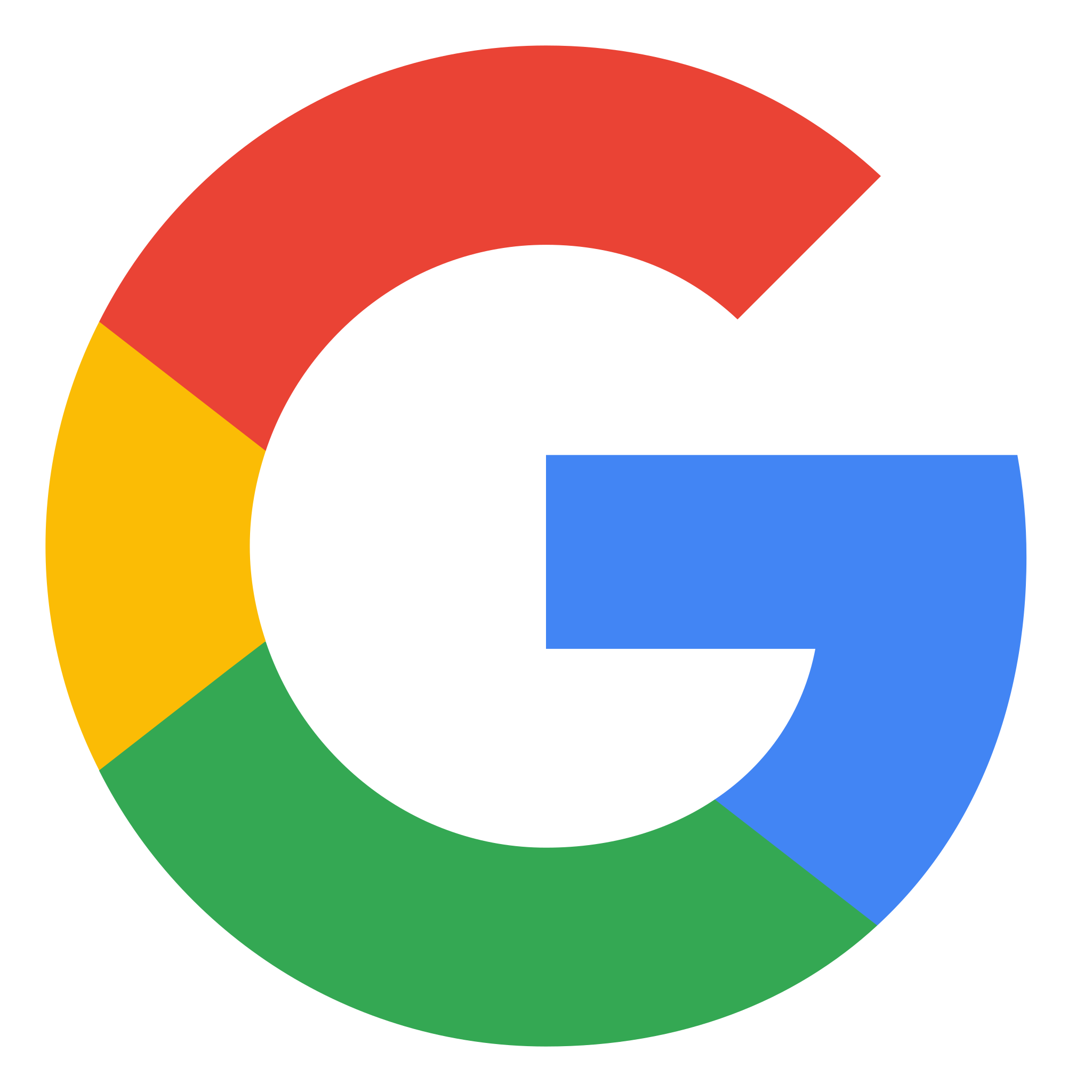 "Google logo with colorful 'G' on a transparent background."