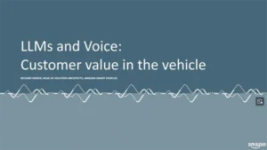 LLMs and Voice - Customer value in the vehicle