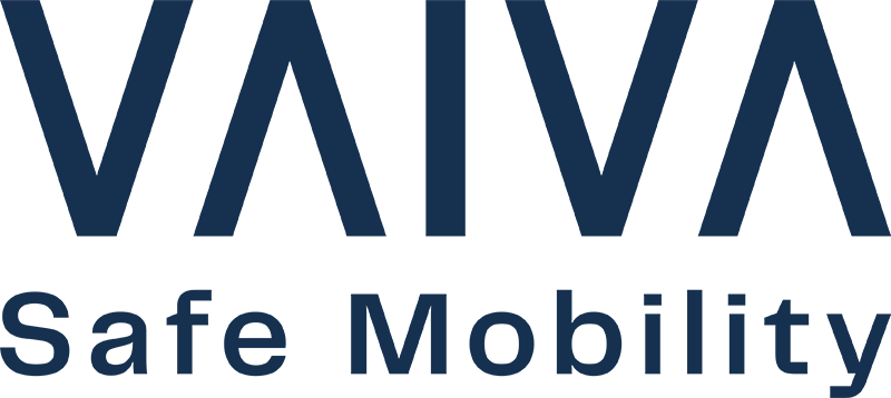 "VAIVA Safe Mobility logo on a transparent background."