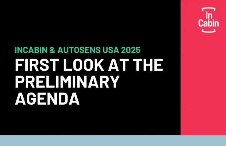 InCabin and AutoSens USA 2025 Preliminary Agenda