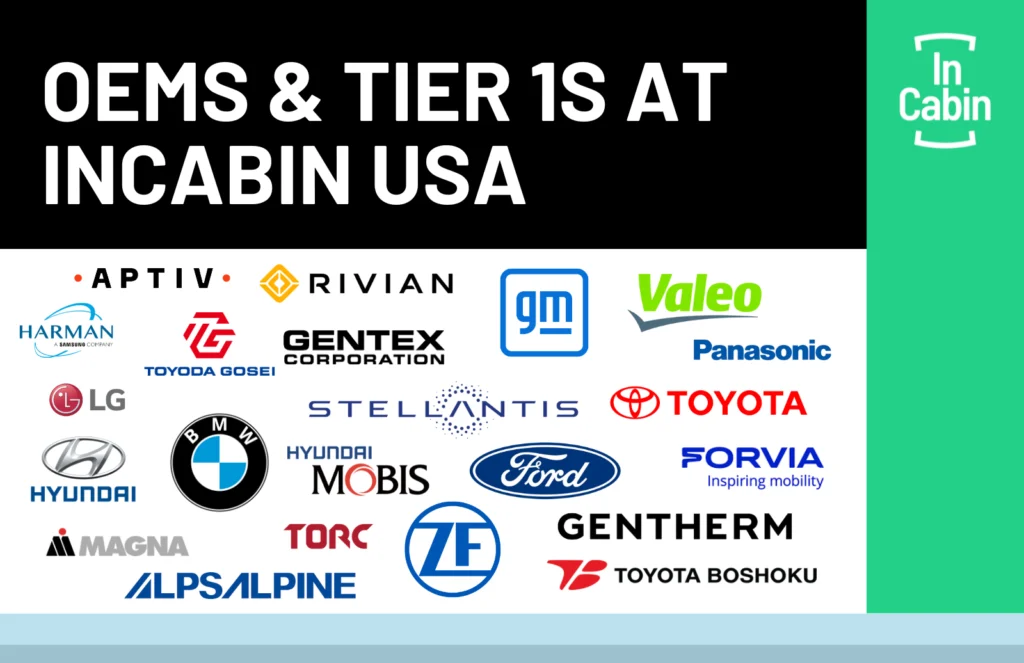 OEM & Tier 1 companies at InCabin 2025