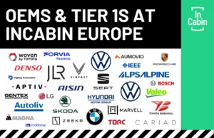 OEMs and Tier 1s attending InCabin Europe
