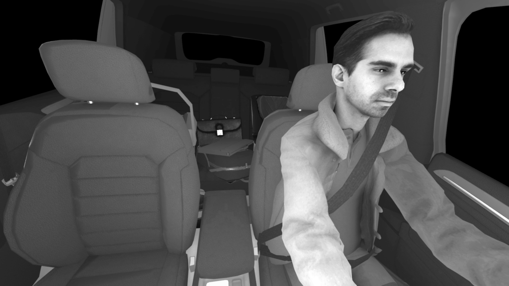 rFpro In cabin simulation of IR camera sensor