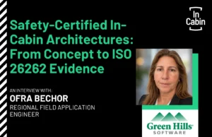 ICEUR26 Safety-Certified In-Cabin Architectures From Concept to ISO 26262 Evidence Ofra Bechor Green Hills Software