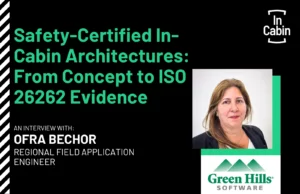 ICEUR26 Safety-Certified In-Cabin Architectures From Concept to ISO 26262 Evidence Ofra Bechor Green Hills Software